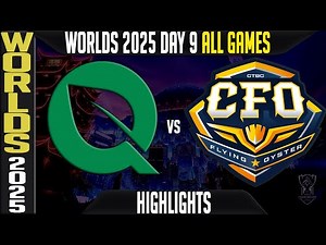 FLY vs CFO Highlights ALL GAMES | Worlds 2025 Day 9 Swiss Stage | FlyQuest vs CTBC Flying Oysters