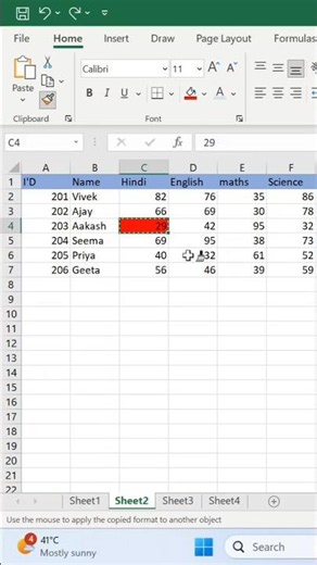 Copy formatting in one click! ⚡ Format Painter in Excel #ExcelTips #ExcelShorts