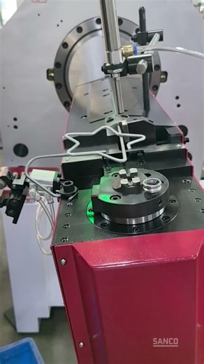 Wire bending spring machine for metal artwork
