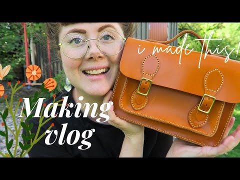 A Making Vlog - Trying Leather Sewing For The First Time!