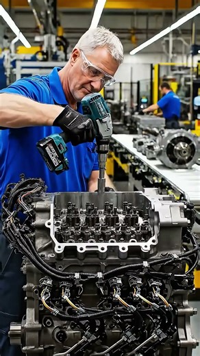 Inside the tractor factory 🚜 | #tractor #insidefactory #engineering #ai