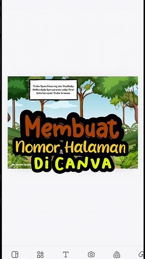 Membuat Nomer Halaman di Canva #canvatutorial #canva