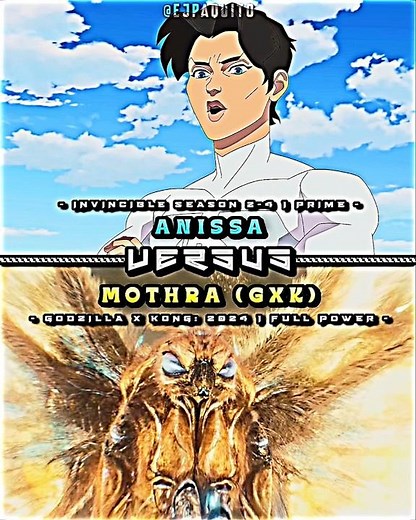 Anissa vs mothra (gxk) #short #invincibleseason4 #godzillaxkongthenewempire