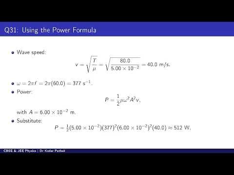 Waves Lecture 5 Power, Intensity & Energy in Waves Class 11 Physics CBSE & JEE