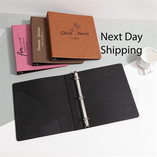 Leather Refillable Binder, Journal, Binder, Personalized Binder, Leather, Personalized, 3-ring Binder, Wedding Planner, Leather Binder, Gift - Etsy