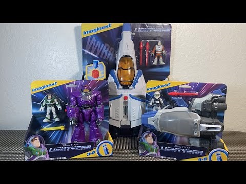 Lightyear 2022 Imaginext Buzz & Zurg Walmart Exclusive 2 Pack XL-15 Spaceship XL-01 Spaceship Mattel
