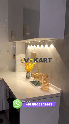 V-Kart on Instagram: "At Just ₹ 249 😍 Motion Sensor Under Cabinet LED, 1200mAh Battery, Dimmable USB Rechargeable Closet Lamp, Wireless Stick-On for Wardrobe, Kitchen, Stairs (Motion Sensor Under Cabinet LED Light) 🚦 🛒 Buy Now : 📱 +91 88662 11441 Join Our WhatsApp Community 😍 (Link in Bio) #vkart #vkartjamnagar #gadgets #MotionSensorLight #UnderCabinetLighting #LEDLight #SmartLighting #AutomaticLight #WirelessLED #RechargeableLight KitchenLighting #ModularKitchen #HomeLighting #ClosetLighti