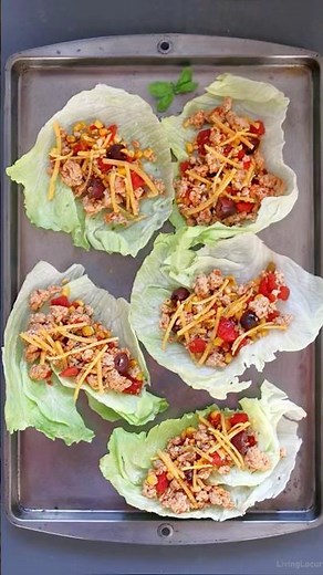 Easy Turkey Taco Lettuce Wraps! Perfect for National Taco Day