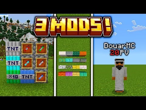 TOP 3 MODS GRATUITS pour Minecraft BEDROCK (PS4, XBOX, PC, SWITCH, PE) !