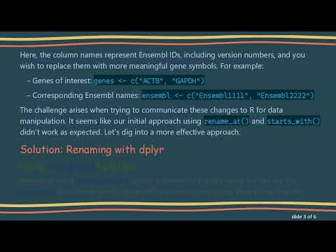 How to Rename Multiple Columns in R Using dplyr