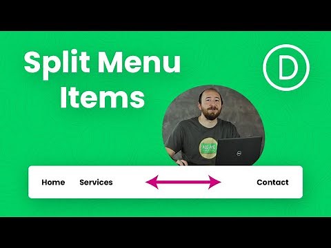 How To Split Divi Menu Items To The Left Or Right