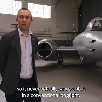 Delivering Britain in to the jet-age, the RAF's first operational jet aircraft, the Gloster Meteor entered service only a few months later than it's Luftwaffe counterpart, the Messerschmitt Me 262. Watch this episode of Duxford in Depth in full: https://bit.ly/43VFiH7 | Imperial War Museum Duxford