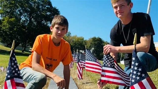 Eagle Scout project at Butler state police barracks dedicated to fallen state troopers