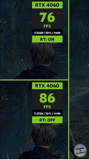 Resident Evil 4 RTX 4060 Ray Tracing ON vs OFF – FPS Test