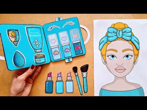 DIY Paper Makeup Kit/Handmade Paper Makeup Kit/Easy To Make/Tutorial/Paper Craft