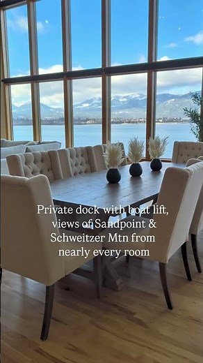 Waterfront home for sale in Sagle Idaho luxury, multi generation home, with dock and views...