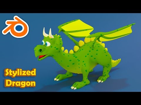 How to model 3D Stylized Dragon in Blender 3.3 | Blender Beginner Tutorial
