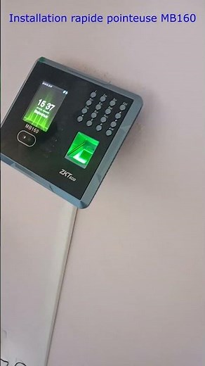 #WORK Installation Rapide d'une pointeuse ZKTeco MB160 #informatique #doityourself #attendance