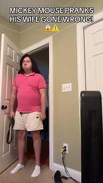 MICKEY PRANKED HIS WIFE GONE VERY WRONG! #youtubeshorts #comedy #mickeymouse #minniemouse #horror