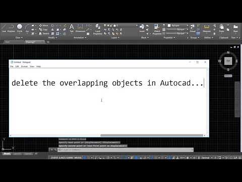 How to Delete Overlapping Objects in Autocad