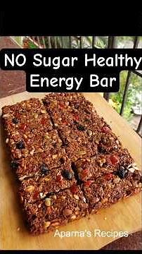 Chocolate Energy Bar l Healthy Snacks recipe for kids l Healthy No Sugar Energy Bar #nutritionbar