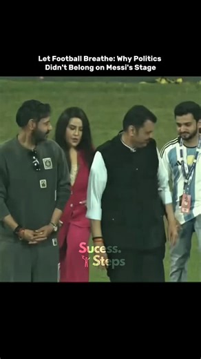 Success steps (Motivation) Nehal Tumma on Instagram: "What was meant to be a pure footballing moment turned into a lesson in overreach. Fans didn’t come to the stadium for optics or extended ceremonies — they came to watch Lionel Messi, one of the greatest to ever play the game. When politics and staged formalities interrupt live sport, the rhythm breaks, emotions fade, and fans feel unheard. The reaction in the stands wasn’t about culture or country — it was about football. Messi and his teamma