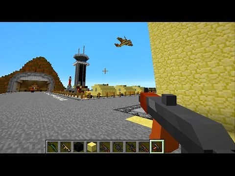 Minecraft Mods - GUN MOD DEATHMATCH in MILITARY BASE with The Pack