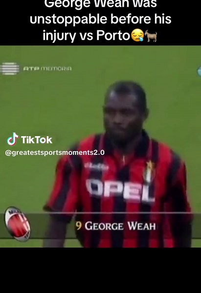 Greatest african footballer of all time👑 #georgeweah #acmilan #properfootball #goat