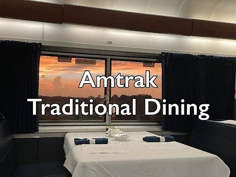 Amtrak's NEW Traditional Dining Onboard the Southwest Chief | Amtrak Dining Car