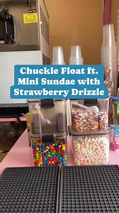 8.5K views · 50 reactions | Chuckie float and Mini Sundae’s with strawberry drizzle (seasonal add ons) 藍﫶 #fbreelsfypシ゚viralシ #ljicecream #smallbusinessbigdreams LJ's Ice Cream #softserve #icecream #icecreamlover | Inday Sorbetera | Facebook