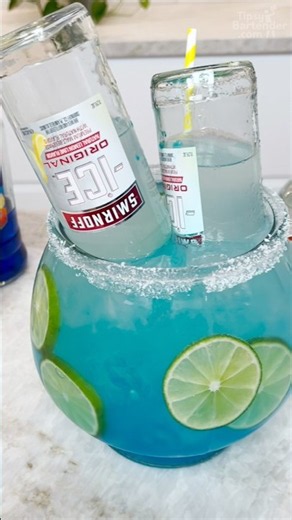 Smirnoff Ice Blue Margarita Fishbowl #cocktail