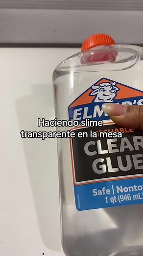 Cómo hacer slime transparente con burbujas
