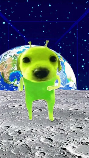 Alien dog sings