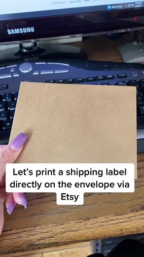 Printing directly on envelopes was so confusing to me but i got the hang of it! #smallbusiness #womanownedbusiness #etsy #etsyshippinglabels #etsyshipping