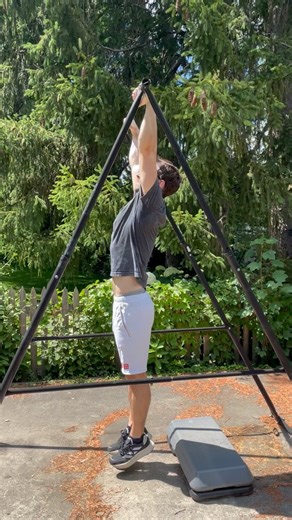 Leg placement for pull-ups: demo video. Legs straight, squeeze the glutes to avoid leg movement as fatigue sets in. #pullups #calisthenics #muscleups #howto #outdoorworkout #streetworkout #strength #strengthtraining #muscle #strong #bodyweighttraining #reps #repsandsets #instagood | Adam A. Sandel