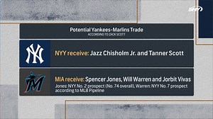 8.5K views · 44 reactions | On Baseball Night in New York, Zack Scott presents John Jastremski, Emmanuel Berbari & Anthony McCarron a possible Yankees-Marlins trade for Jazz Chisholm Jr. and Tanner Scott https://on.sny.tv/AseAUlh ➡️ Tri-State Cadillac | SNY | Facebook