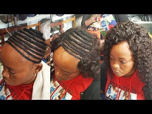 Full Sew In, No Leave Out, No Closure | Quick Weave Sew In Tutorial | detailed