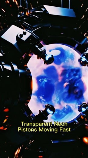 Futuristic Plasma 4 - Stroke Engine #engine #shorts #science