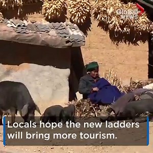 The future of a village atop a cliff in China is looking brighter for its residents after local authorities installed steel ladders for a safer climb. READ MORE: http://globalnews.ca/?s=China | Global News
