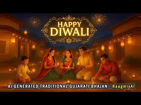 ✨ Jay Diwali | Gujarati Traditional Diwali Song | 🪔Happy Diwali 2025 | AI Generated Festive Song