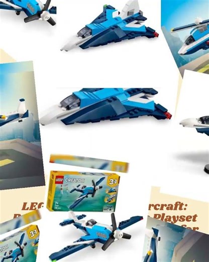LEGO Creator 3in1 Aircraft: Race Plane Toy Vehicle Playset 31160 Building Blocks Toys for 7+ Gift...
