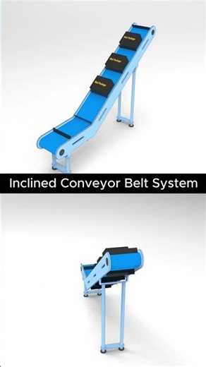 Industrial Inclined Conveyor in Action #mechanism #mechanic #machinist #3dprinting #mechanical