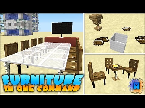 Minecraft: Working Furniture in only one command!