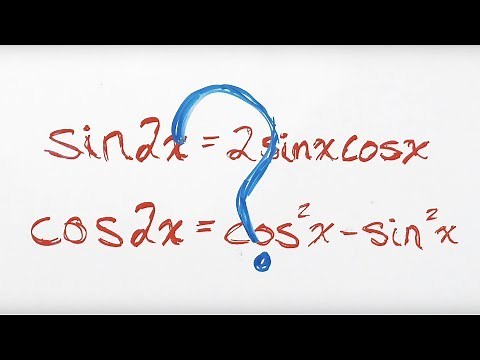 Proving the Double Angle Identities such as sin2x=2sinxcosx