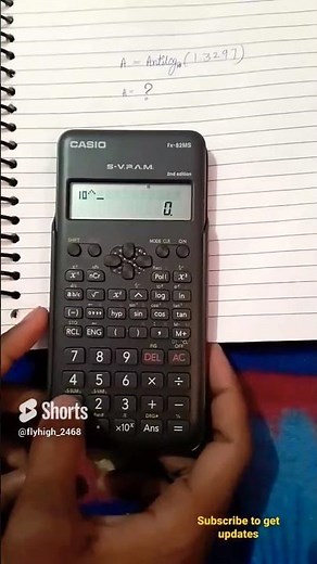 How to calculate antilog using scientific calculator?#trending #viral