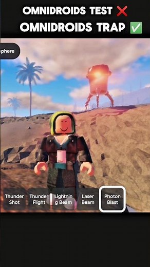 Best Omnidroids Trap - Roblox Omnidroids test #shoerts #roblox