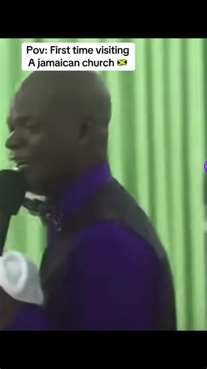 #greenscreen pov: first time visiting A jamaican church