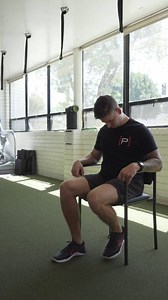 Seated Sciatic Nerve Glider - Head and Leg Movement - [P]rehab