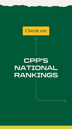 Did you know CPP is nationally ranked? 1️⃣ Polytechnic University for Diversity & Economic Mobility (Wall Street Journal; Diverse Issue in Higher Ed) 1️⃣ "Best Bang for the Buck" Polytechnic West (Washington Monthly) 2️⃣ Top Public University West (U.S. News & World Report) 4️⃣ Most Innovative Schools West (U.S. News & World Report) ⭐ ⭐ ⭐ ⭐ ⭐ : Best Colleges in America (Money Magazine) Learn more: https://bit.ly/4cPzWBO | Cal Poly Pomona