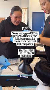 Hair follicle drug testing is a top choice for tech companies, high-end trucking companies, oil companies, and specialty industries because of how reliable it is. You don’t need certification to offer it, just the right training, and once you learn the process you can add the service and start earning immediately. •Felon friendly & can be a mobile service! | Win with Barlow